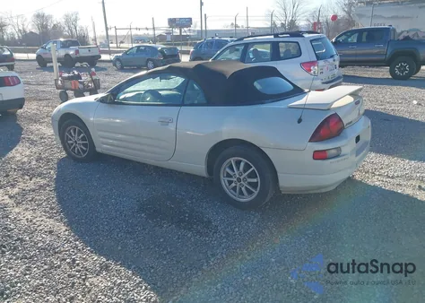 2001 Mitsubishi Eclipse Spyder Gs z USA, uszkodzony, nr VIN 4A3AE35GX1E006242